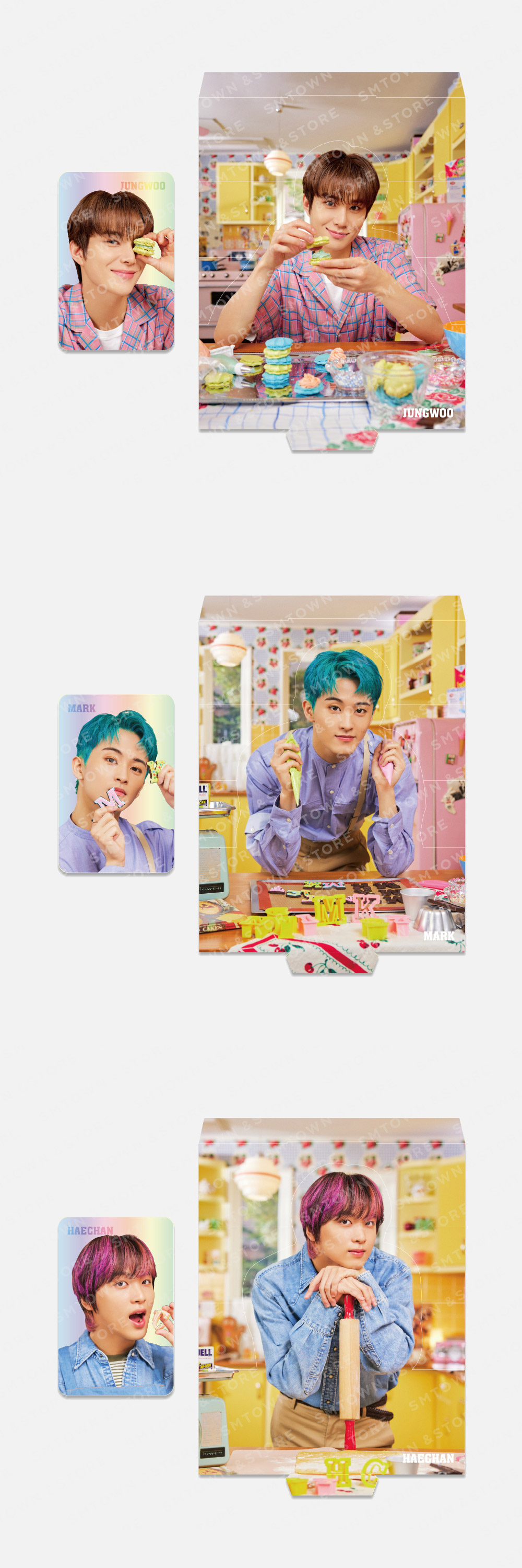 NCT 127 BAKER HOUSE Goods - HOLOGRAM PHOTOCARD SET